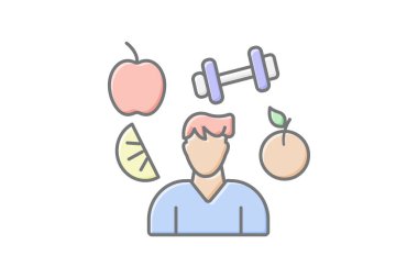 Sağlık bilinci olan Seçim simgesi, taşlar, dini, dua taşları ruhani uygulama, dini aksesuar renk ikonu, düzenlenebilir vektör simgesi, piksel mükemmel, illüstratör ai dosyası