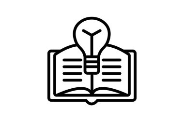 Simge öğrenme, edinme, anlayış, bilgi, çalışma satırı simgesi, düzenlenebilir vektör simgesi, piksel mükemmel, illüstratör ai dosyası