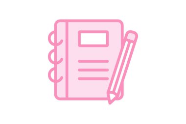 Ev ödevi planlayıcı simgesi, atama planlayıcısı, proje planlayıcısı, çalışma planlayıcısı duotone satır simgesi, düzenlenebilir vektör simgesi, piksel mükemmel, illüstratör ai dosyası