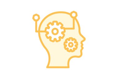 Eleştirel Düşünme simgesi, eleştirel düşünme becerileri, eleştirel düşünme gelişimi, eleştirel düşünme geliştirmesi, eleştirel düşünme yeterliliği duotone çizgi simgesi, düzenlenebilir vektör simgesi, piksel mükemmelliği, illüstratör ai dosyası