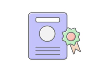 Not simgesi, işaretler, puanlar, sonuçlar, reytingler doğrusal renk simgesi, düzenlenebilir vektör simgesi, piksel mükemmel, illüstratör ai dosyası