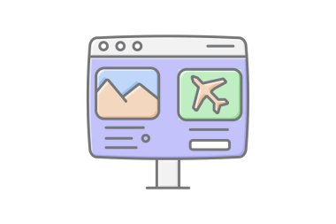 Seyahat günlüğü simgesi, seyahat günlüğü, seyahat blogu, seyahat blogu, seyahat blogu, lineal renk ikonu, düzenlenebilir vektör simgesi, piksel mükemmel, illüstratör ai dosyası