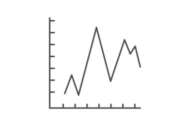 Alan Çizelgesi simgesi, alan çizelgeleri, alan grafikleri, alan diyagramı ince simgesi, düzenlenebilir vektör simgesi, piksel mükemmel, illüstratör ai dosyası