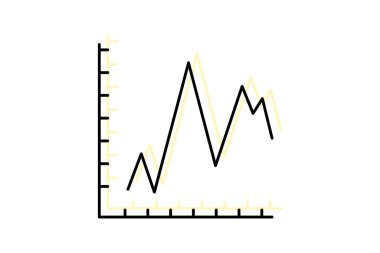 Alan Çizelgesi simgesi, alan grafikleri, alan grafikleri, alan diyagramı renk gölge ince simgesi, düzenlenebilir vektör simgesi, piksel mükemmel, illüstratör ai dosyası