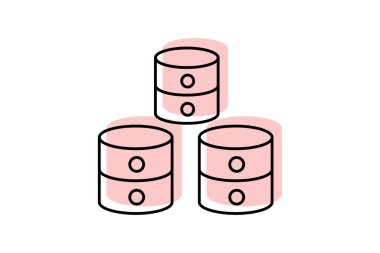 Veri simgesi, bilgi, gerçekler, istatistik, sayılar gölge ince çizgi simgesi, düzenlenebilir vektör simgesi, piksel mükemmel, illüstratör ai dosyası