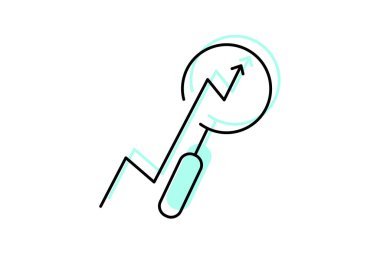 Analiz simgesi, analiz, inceleme, değerlendirme, değerlendirme, değerlendirme rengi gölge inceliği simgesi, düzenlenebilir vektör simgesi, piksel mükemmel, illüstratör ai dosyası