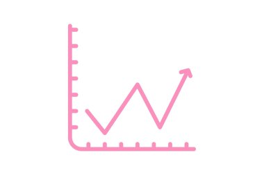 Çizgi Çizelgesi simgesi, çizgi grafikleri, çizgi grafikleri, çizgi diyagramı duotone çizgi simgesi, düzenlenebilir vektör simgesi, piksel mükemmel, illüstratör ai dosyası