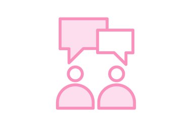 İletişim simgesi, iletişim, etkileşim, etkileşim, bağlantı duotone satır simgesi, düzenlenebilir vektör simgesi, piksel mükemmel, illüstratör ai dosyası