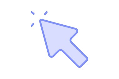 İşaret simgesi, imleç, fare imleci, tıklama, duotone satır simgesi, düzenlenebilir vektör simgesi, piksel mükemmel, illüstratör ai dosyası