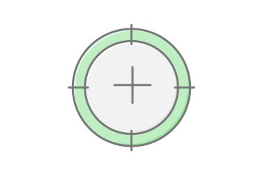 Hedef simge, hedefler, hedefler, nesnel doğrusal renk simgesi, düzenlenebilir vektör simgesi, piksel mükemmel, illüstratör ai dosyası