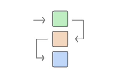 Akış çizelgesi simgesi, akış çizelgeleri, akış diyagramı, akış diyagramları, işlem akışı doğrusal renk simgesi, düzenlenebilir vektör simgesi, piksel mükemmel, illüstratör ai dosyası