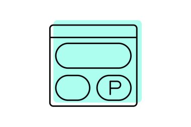 Gönderim simgesi, sosyal ortam, blog, makale, güncelleme renk gölge inceliği simgesi, düzenlenebilir vektör simgesi, piksel mükemmel, illüstratör ai dosyası