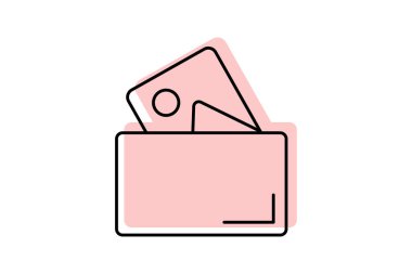 Kapak Fotoğrafı simgesi, kapak resmi, başlık, afiş, arkaplan renk gölge inceliği simgesi, düzenlenebilir vektör simgesi, piksel mükemmel, illüstratör ai dosyası