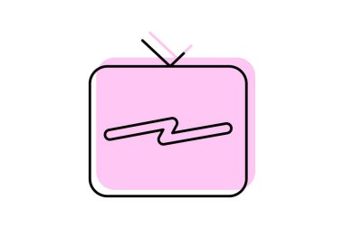 Makara simgesi, instagramreeller, kısa form, döngüleme, kısa renk gölge ince simgesi, düzenlenebilir vektör simgesi, piksel mükemmel, illüstratör ai dosyası