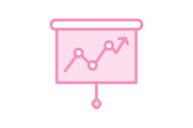 Analitik simge, analiz, metrik, içgörü, takip eden duoton çizgi simgesi, düzenlenebilir vektör simgesi, piksel mükemmel, illüstratör ai dosyası
