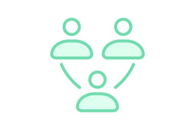 Topluluk Yönetimi simgesi, topluluk, katılım, katılım, ikon satır simgesi, düzenlenebilir vektör simgesi, piksel mükemmel, illüstratör ai dosyası