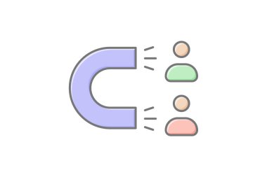 Bağlantı simgesi, etkileşim, katılım, katılım, bağlantı lineal renk simgesi, düzenlenebilir vektör simgesi, piksel mükemmel, illüstratör ai dosyası