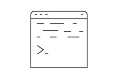 Metin Düzenleyici simgesi, düzenleyici, yazılım, kod, ince çizgi simgesi, düzenlenebilir vektör simgesi, piksel mükemmel, illüstratör ai dosyası