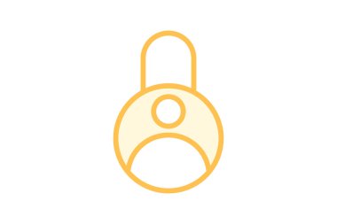 Yetkilendirme simgesi, web, güvenlik, erişim, kontrol duotone satır simgesi, düzenlenebilir vektör simgesi, piksel mükemmel, illüstratör ai dosyası