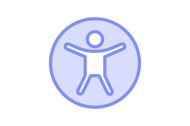 Erişilebilirlik simgesi, web, tasarım, kapsayıcı, geliştirilmiş duotone satır simgesi, düzenlenebilir vektör simgesi, piksel mükemmel, illüstratör ai dosyası