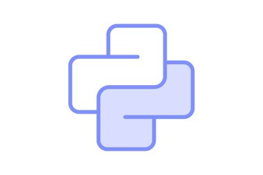 Python simgesi, programlama, dil, betik, geliştirme duotone satır simgesi, düzenlenebilir vektör simgesi, piksel mükemmel, illüstratör ai dosyası