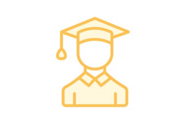 Öğrenci Başarı simgesi, başarı, bilgi, büyüme, akademik duotone satır simgesi, düzenlenebilir vektör simgesi, piksel mükemmel, illüstratör ai dosyası