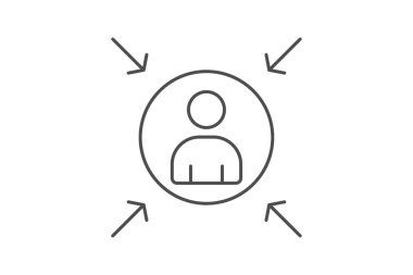 Kullanıcı merkezli tasarım simgesi, tasarım, kullanıcı, deneyim, arayüz inceliği simgesi, düzenlenebilir vektör simgesi, piksel mükemmel, illüstratör ai dosyası