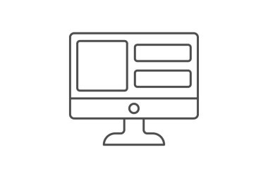 Kullanıcı Arayüzü Tasarım simgesi, tasarım, kullanıcı arayüzü, deneyim inceliği simgesi, düzenlenebilir vektör simgesi, piksel mükemmel, illüstratör ai dosyası