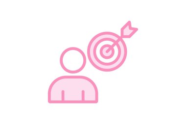 Kullanıcı Odaklı Yaklaşım simgesi, odaklanmış, yaklaşım, tasarım, arayüz duoton satırı simgesi, düzenlenebilir vektör simgesi, piksel mükemmel, illüstratör ai dosyası