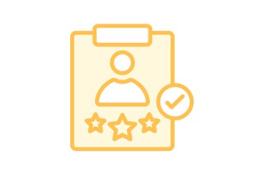 Kullanıcı Deneyimi Değerlendirme simgesi, deneyim, değerlendirme, tasarım, arayüz duoton satır simgesi, düzenlenebilir vektör simgesi, piksel mükemmel, illüstratör ai dosyası