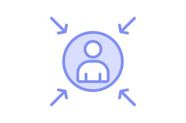 Kullanıcı merkezli tasarım simgesi, tasarım, kullanıcı, deneyim, arayüz duoton satırı simgesi, düzenlenebilir vektör simgesi, piksel mükemmel, illüstratör ai dosyası