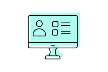 Erişilebilir Tasarım simgesi, tasarım, kullanıcı, deneyim, arayüz renk gölge inceliği simgesi, düzenlenebilir vektör simgesi, piksel mükemmel, illüstratör ai dosyası