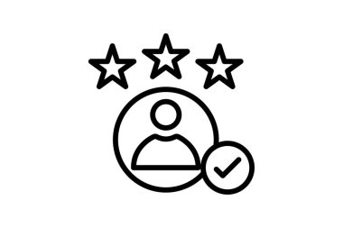 Müşteri Deneyimi simgesi, deneyim, kullanıcı, tasarım, arayüz çizgisi simgesi, düzenlenebilir vektör simgesi, piksel mükemmel, illüstratör ai dosyası