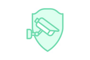 Siber İzleme simgesi, izleme, güvenlik, koruma, dijital duoton çizgi simgesi, düzenlenebilir vektör simgesi, piksel mükemmel, illüstratör ai dosyası