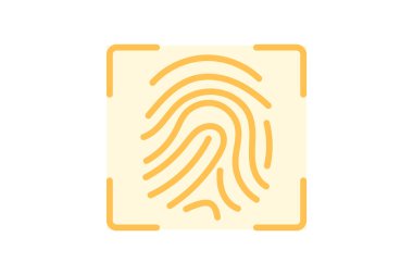Biyometrik Kimlik Doğrulama simgesi, kimlik doğrulama, güvenlik, koruma, siber duoton satır simgesi, düzenlenebilir vektör simgesi, piksel mükemmel, illüstratör ai dosyası