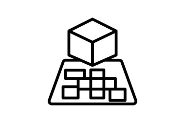 Artırılmış Gerçeklik simgesi, gerçeklik, ar, sanal, dijital çizgi simgesi, düzenlenebilir vektör simgesi, piksel mükemmel, illüstratör ai dosyası