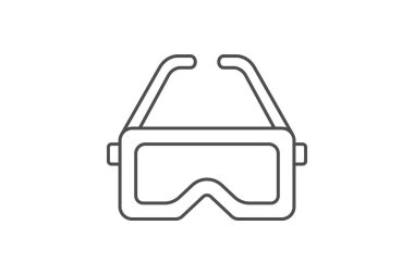 VR Sohbet simgesi, sohbet, sanal, gerçeklik, iletişim inceliği simgesi, düzenlenebilir vektör simgesi, piksel mükemmel, illüstratör ai dosyası