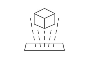 Sanal Oyun simgesi, oyun, vr, oyun, ince çizgi simgesi, düzenlenebilir vektör simgesi, piksel mükemmel, illüstratör ai dosyası