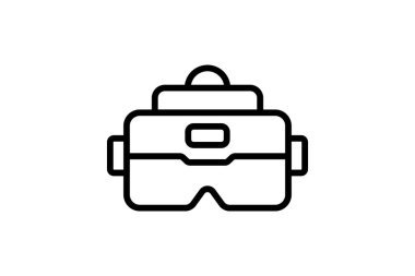 Etkili Deneyim simgesi, deneyim, sanal gerçeklik, etkileşimli çizgi simgesi, düzenlenebilir vektör simgesi, piksel mükemmel, illüstratör ai dosyası