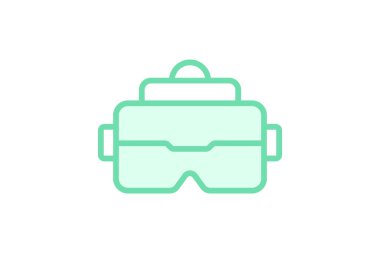 Etkili Deneyim simgesi, deneyim, sanal gerçeklik, etkileşimli duoton çizgi simgesi, düzenlenebilir vektör simgesi, piksel mükemmel, illüstratör ai dosyası