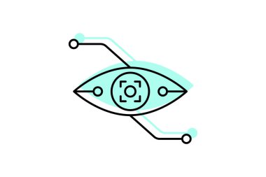 Sanal Eğitim simgesi, eğitim, vr, öğrenme, dijital renk gölge inceliği simgesi, düzenlenebilir vektör simgesi, piksel mükemmel, illüstratör ai dosyası