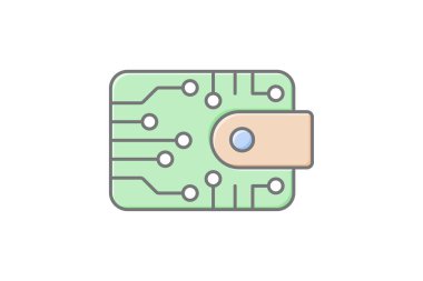 Kripto Vergilendirme simgesi, vergilendirme, kripto para birimi, dijital, vergi doğrusal renk simgesi, düzenlenebilir vektör simgesi, piksel mükemmel, illüstratör ai dosyası