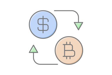Kripto Madencilik simgesi, madencilik, kripto para birimi, engelleme zinciri, işlem doğrusal renk simgesi, düzenlenebilir vektör simgesi, piksel mükemmel, illüstratör ai dosyası