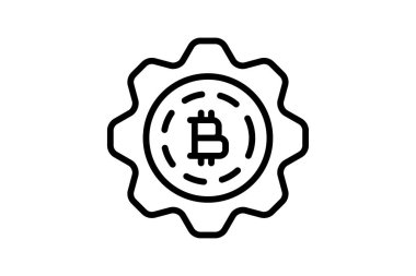 Şifreleme ATM simgesi, atm, şifreleme para birimi, dijital, makine satırı simgesi, düzenlenebilir vektör simgesi, piksel mükemmel, illüstratör ai dosyası