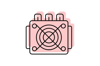 Kripto Cüzdan Güvenlik simgesi, cüzdan, güvenlik, kripto para birimi, dijital renk gölge ince simgesi, düzenlenebilir vektör simgesi, piksel mükemmel, illüstratör ai dosyası