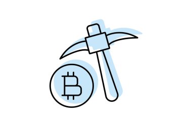 Kripto Yatırım simgesi, yatırım, kripto para birimi, dijital, varlıklar renk gölge ince simgesi, düzenlenebilir vektör simgesi, piksel mükemmel, illüstratör ai dosyası