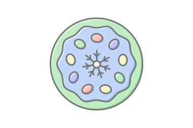 Cevizli turta ikonu, pasta, şükran günü, tatlı, tatlı doğrusal renk ikonu, düzenlenebilir vektör ikonu, piksel mükemmel, illüstratör ai dosyası