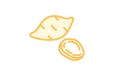 Tatlı patates güveç ikonu, patates, güveç, Şükran Günü, yemek duoton çizgisi ikonu, düzenlenebilir vektör ikonu, piksel mükemmel, illüstratör ai dosyası