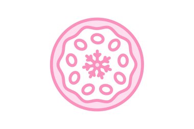 Cevizli turta ikonu, turta, şükran günü, tatlı, duoton çizgi ikonu, düzenlenebilir vektör ikonu, piksel mükemmel, illüstratör ai dosyası