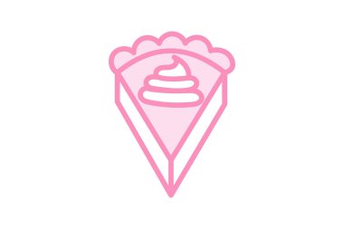 Kabak turtası dilimi, pasta, dilim, tatlı, şükran günü duoton çizgisi simgesi, düzenlenebilir vektör simgesi, piksel mükemmel, illüstratör ai dosyası